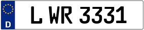 Truck License Plate
